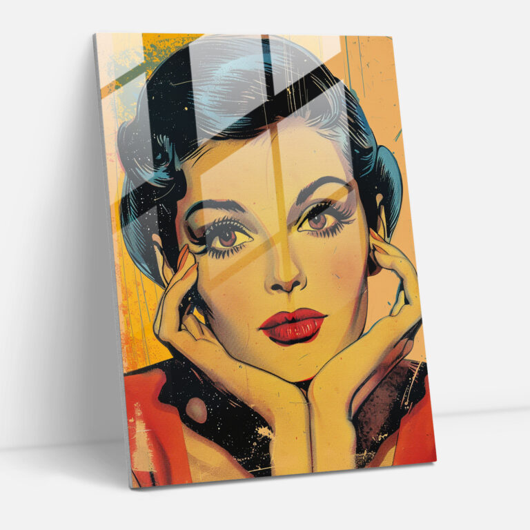 Popart Style Glass Print - Popart, Modern Art, Glass Print, Home Decoration