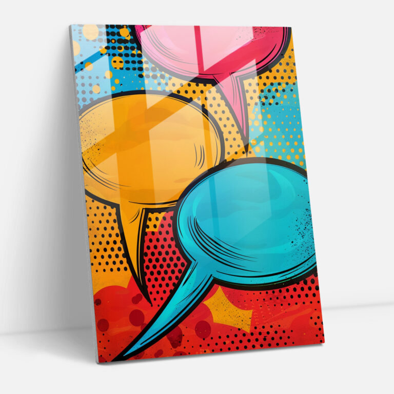 Popart Style Glass Print - Popart, Glass Print, Popart Style, Modern Art