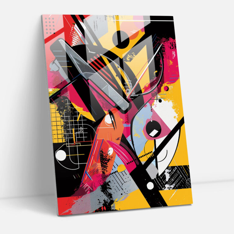 Popart Style Glass Wall Art - Popart, Modern Art, Wall Decoration, Popart Style