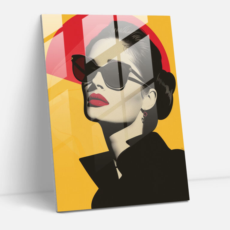 Popart Style Glass Print - Popart, Glass Print, Wall Decoration, Glass Art