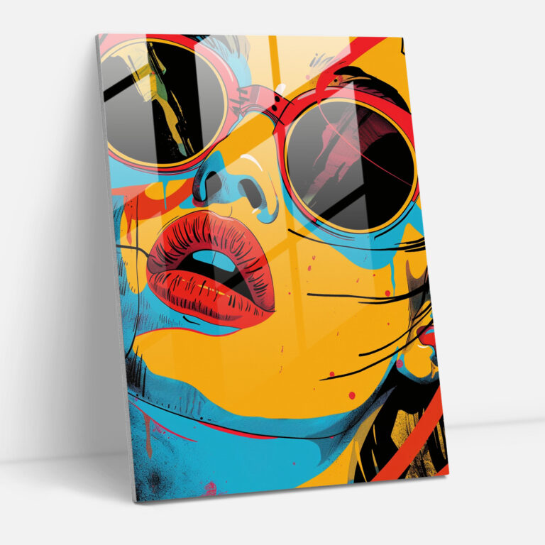 Popart Style Modern Art - Popart, Glass Print, Modern Art, Popart Style