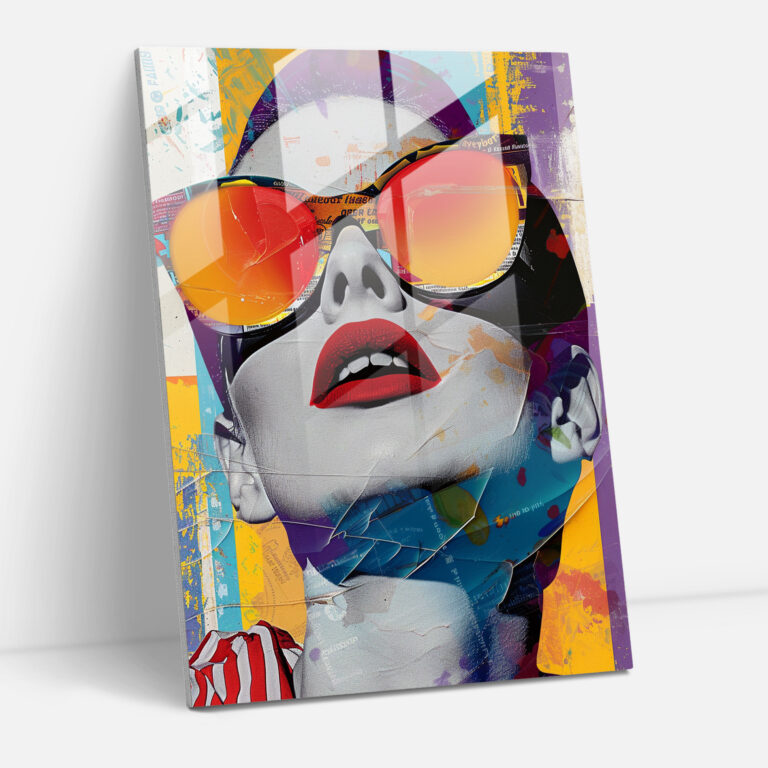 Popart Style Glass Wall Art - Popart, Wall Decoration, Glass Art, Popart Style