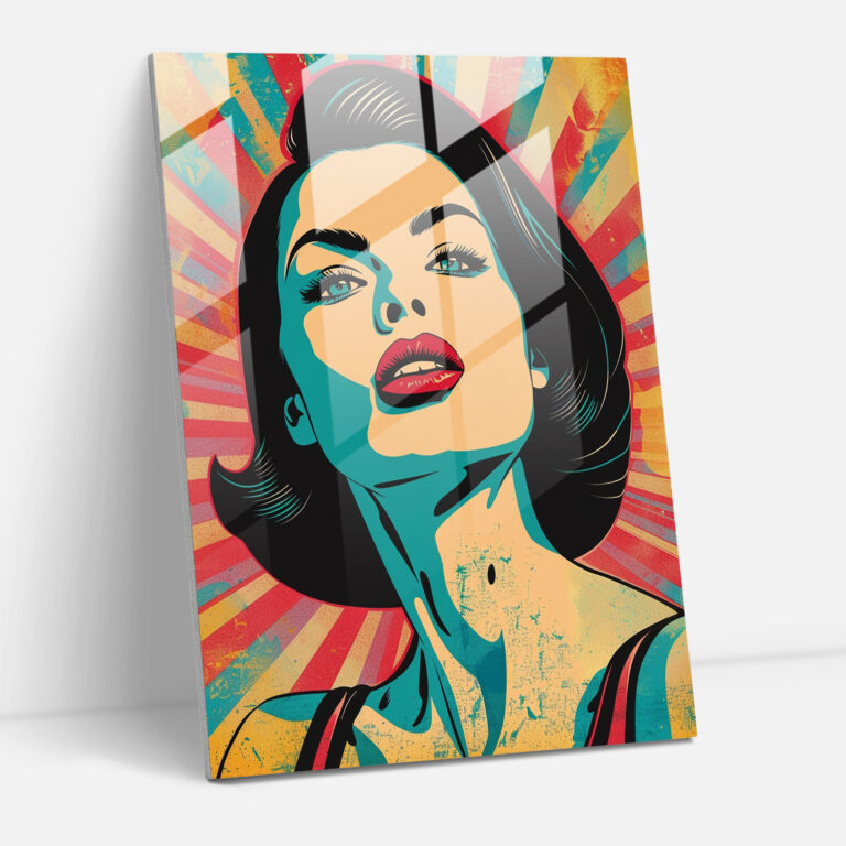 Popart Style Wall Decoration - Popart, Glass Art, Modern Art, Wall Decoration