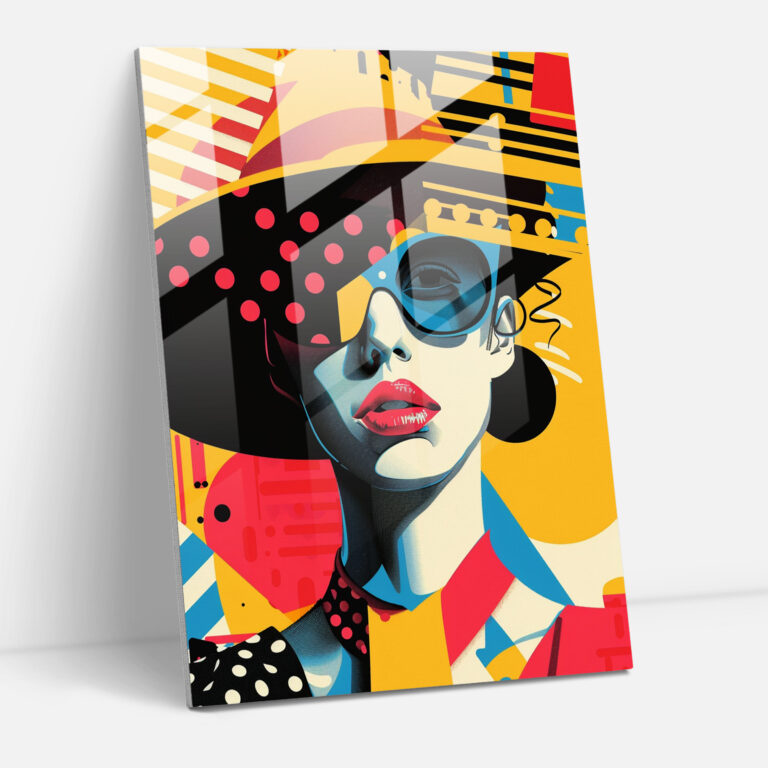 Popart Style Glass Art - Popart, Glass Art, Modern Art, Popart Style
