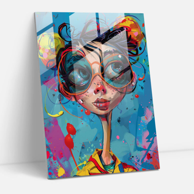 Popart Style Modern Art - Popart, Home Decoration, Modern Art, Glass Print