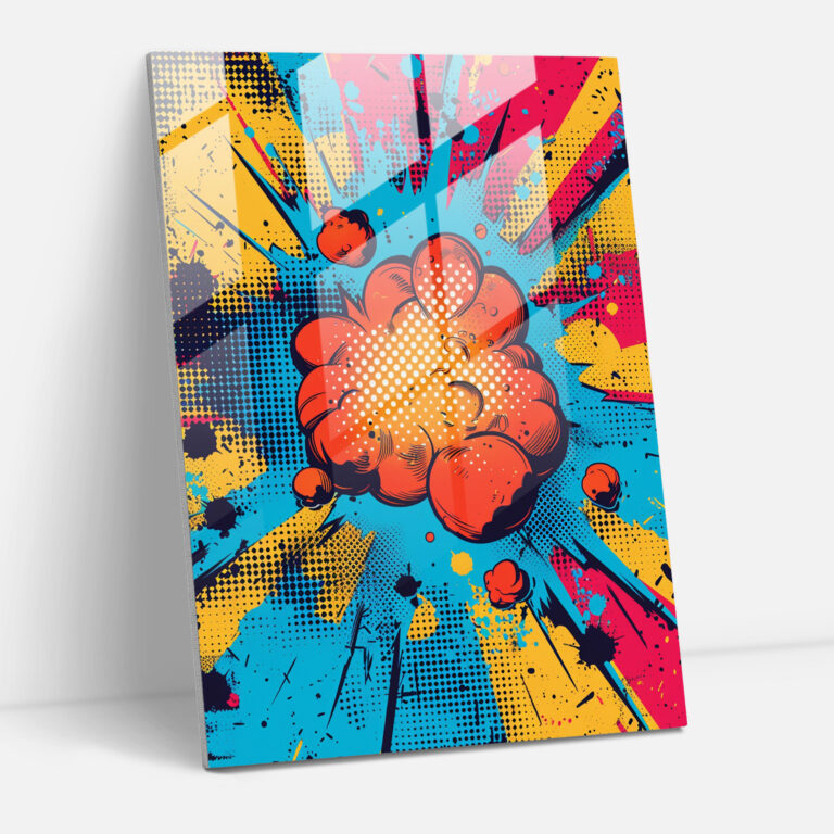 Popart Style Glass Print - Popart, Popart Style, Modern Art, Wall Decoration