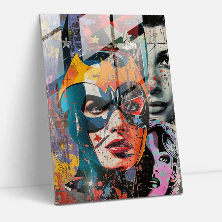 Popart Style Glass Wall Art - Popart, Glass Art, Glass Wall Art, Modern Art