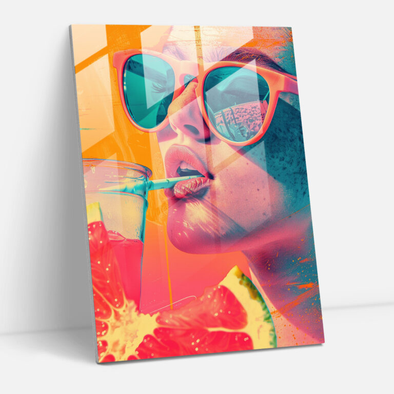 Popart Style Glass Wall Art - Popart, Glass Art, Popart Style, Wall Decoration