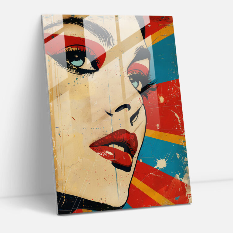 Popart Style Wall Decoration - Popart, Popart Style, Glass Art, Wall Decoration