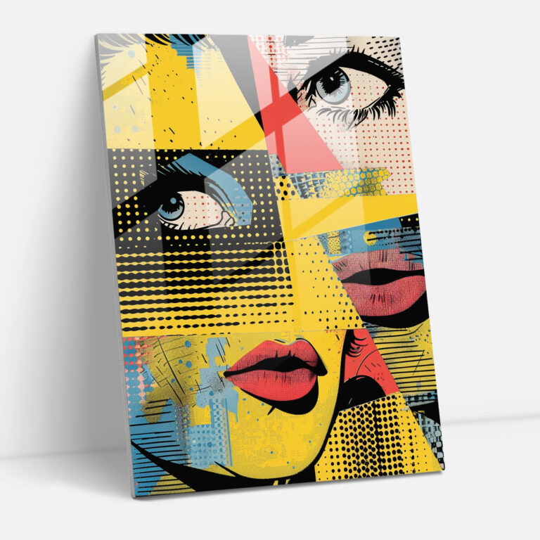 Popart Style Wall Decoration - Popart, Glass Print, Wall Decoration, Modern Art