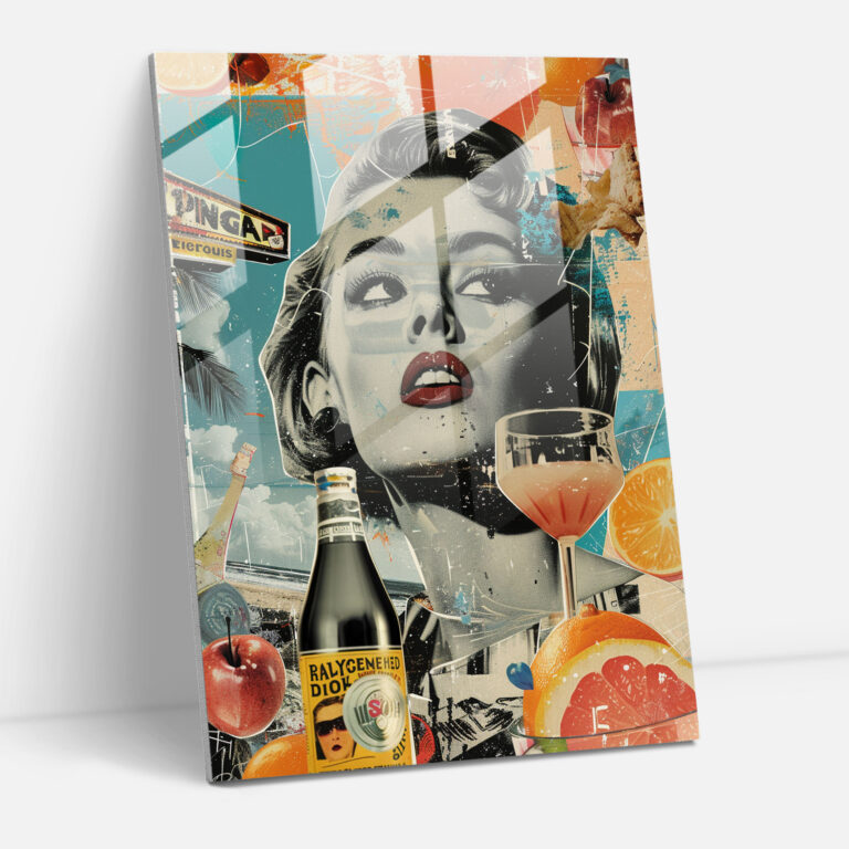 Popart Style Modern Art - Popart, Modern Art, Glass Print, Popart Style