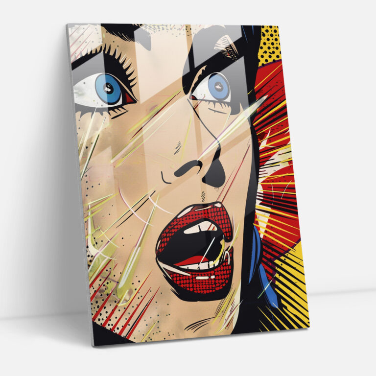 Popart Style Wall Decoration - Popart, Pop Culture, Popart Style, Glass Print