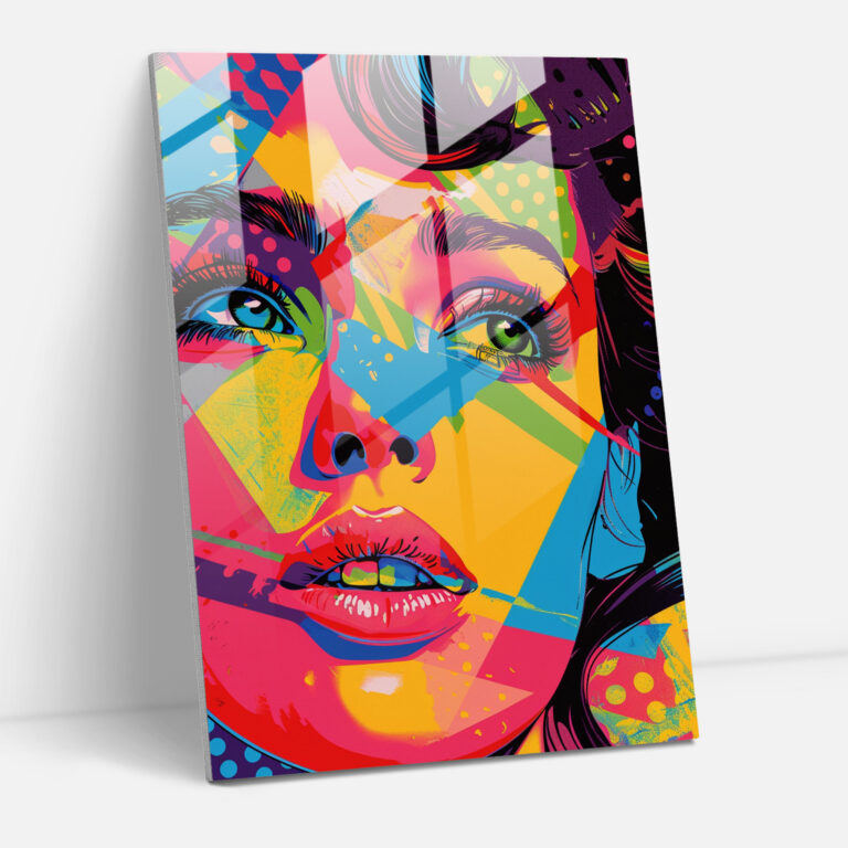 Popart Style Glass Print - Popart, Popart Style, Glass Print, Home Decoration