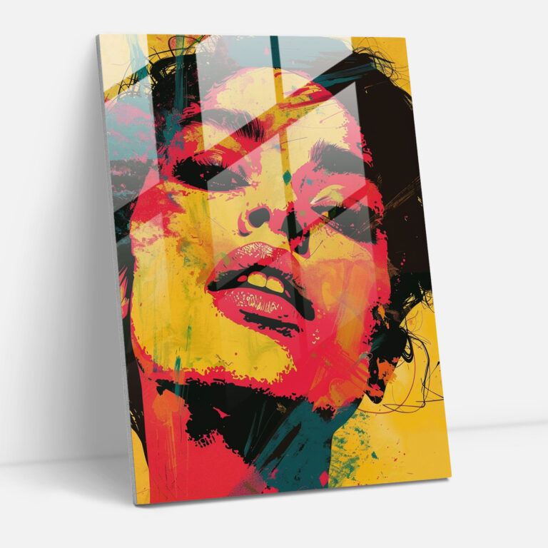 Warhol Portraits Glass Print - Popart, Glass Print, Popart Style, Home Decoration