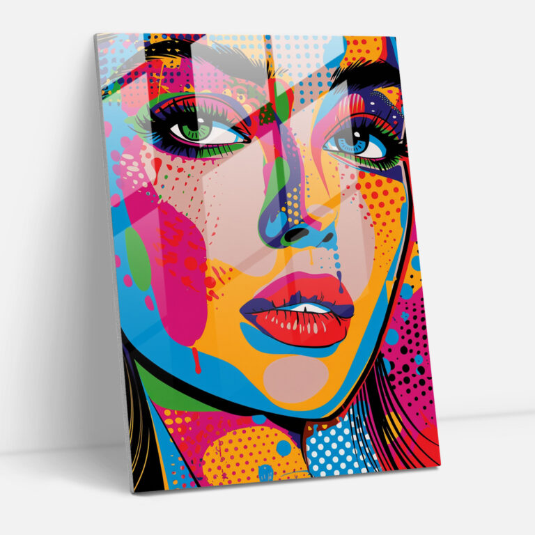 Popart Patterns Glass Wall Art - Popart, Wall Decoration, Glass Wall Art, Popart Style