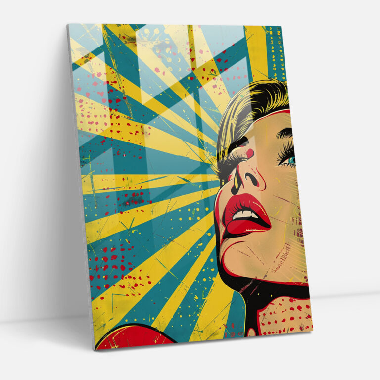 Popart Style Home Decoration - Popart, Glass Print, Retro, Vintage
