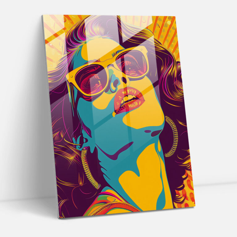 Popart Style Wall Decoration - Popart, Glass Print, Modern Art, Home Decoration