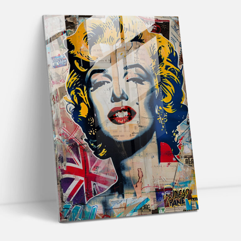 Popart Style Glass Art - Popart, Glass Print, Home Decoration, Modern Art