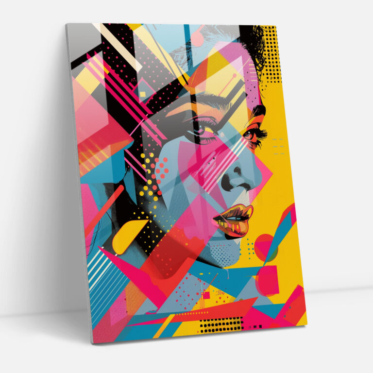 Popart Style Glass Print - Popart, Popart Style, Modern Art, Wall Decoration