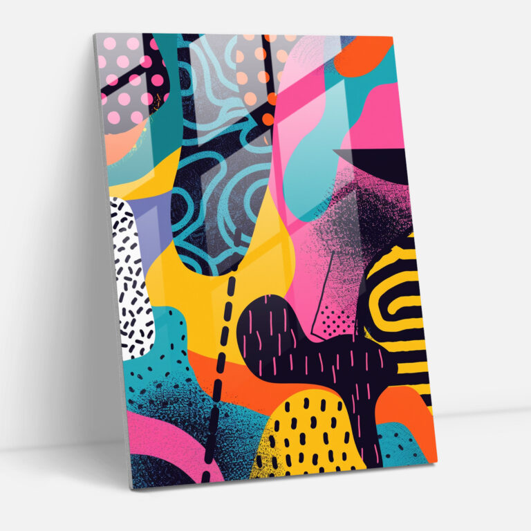 Popart Style Modern Art - Popart, Glass Print, Glass Wall Art, Popart Style