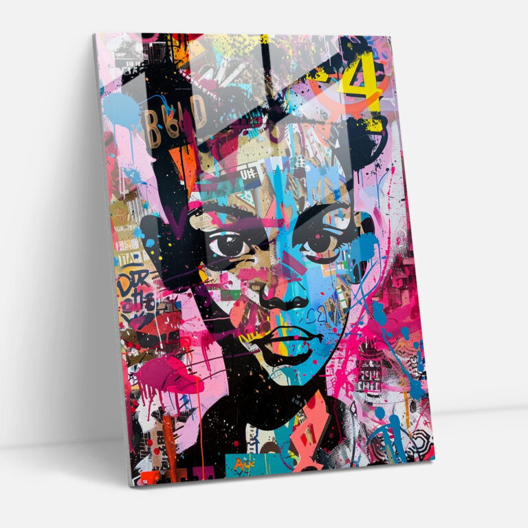 Popart Style Urban Glass Art - Popart, Urban Cool, Graffiti Style, Edgy