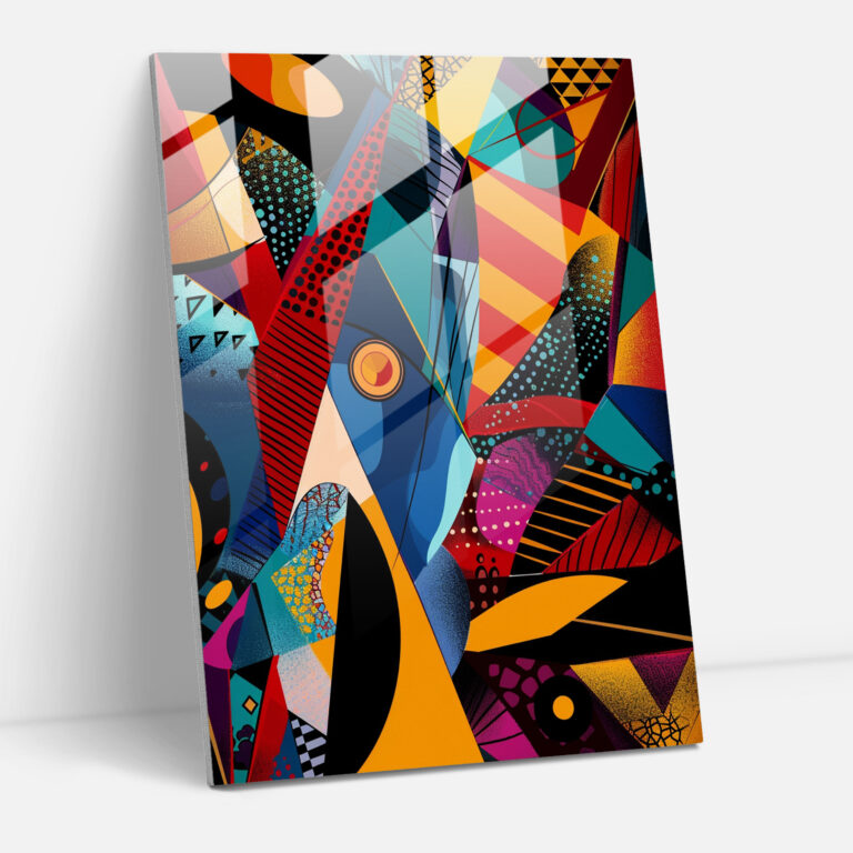 Popart Style Glass Print - Popart, Popart Style, Modern Art, Home Decoration