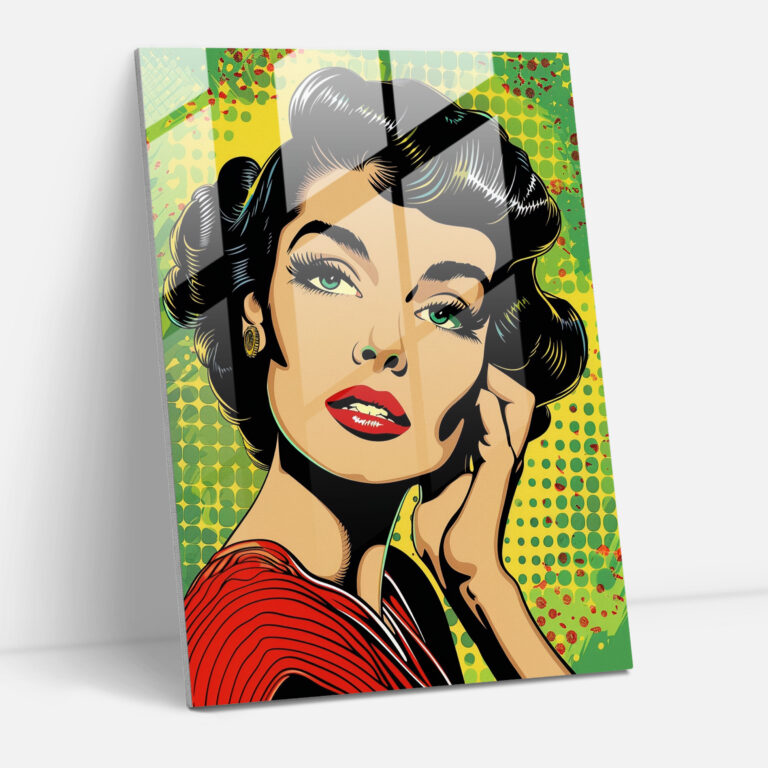 Popart Style Glass Wall Art - Popart, Popart Style, Wall Decoration, Modern Art