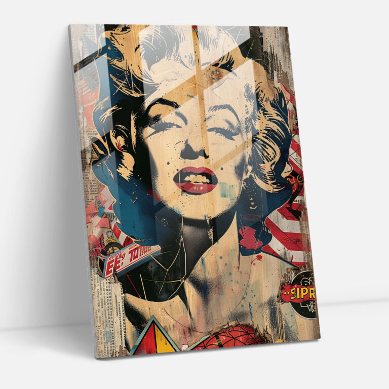 Popart Style Glass Art - Popart, Pop Culture, Collage, Modern Art