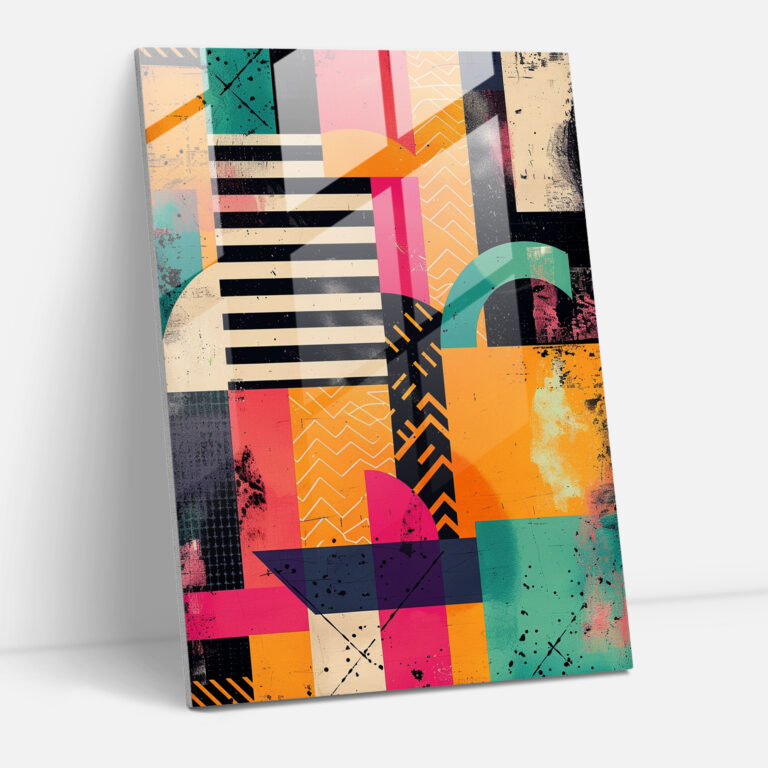Popart Style Glass Print - Popart, Geometric, Home Decoration, Popart Style
