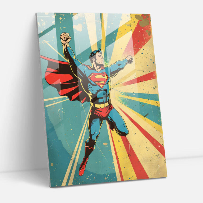 Popart Style Glass Print - Popart, Glass Print, Modern Art, Glass Art
