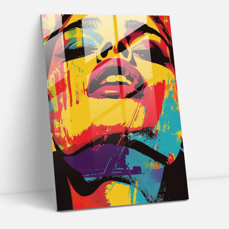 Popart Style Glass Art - Popart, Glass Art, Popart Style, Wall Decoration