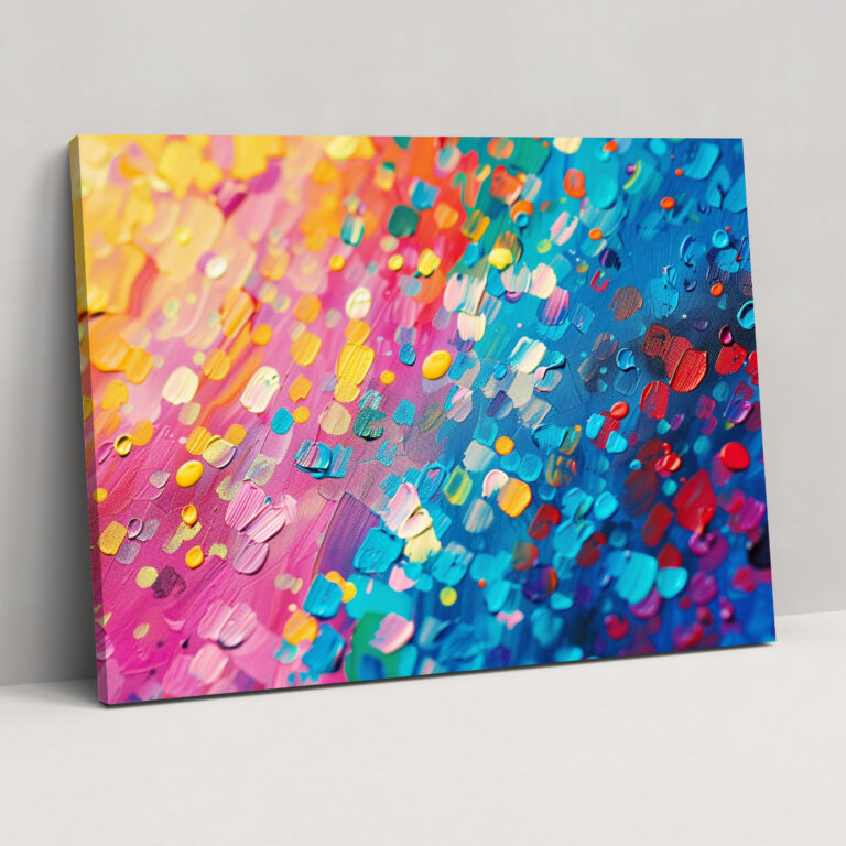 Pointillism Canvas Print Wall Art - Pointillism, Pointillism, Canvas, Home Decoration