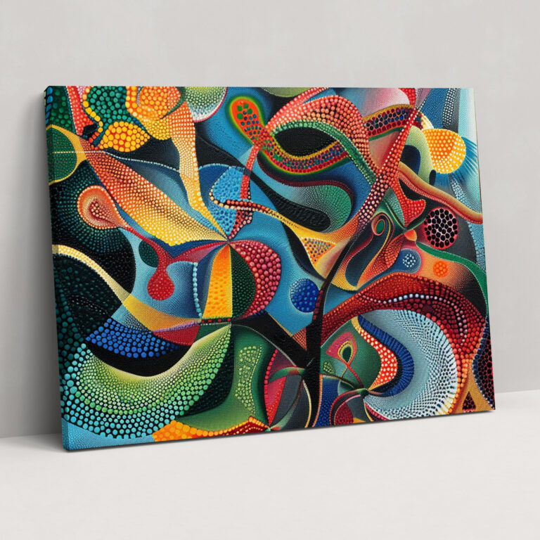 Pointillism Canvas Print Wall Art - Pointillism, Wall Art, Wall Decoration, Canvas Wall Art