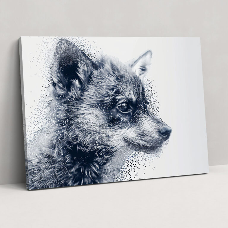 Pointillism Animal Wall Decoration - Pointillism, Wall Decoration, Canvas, Canvas Wall Art