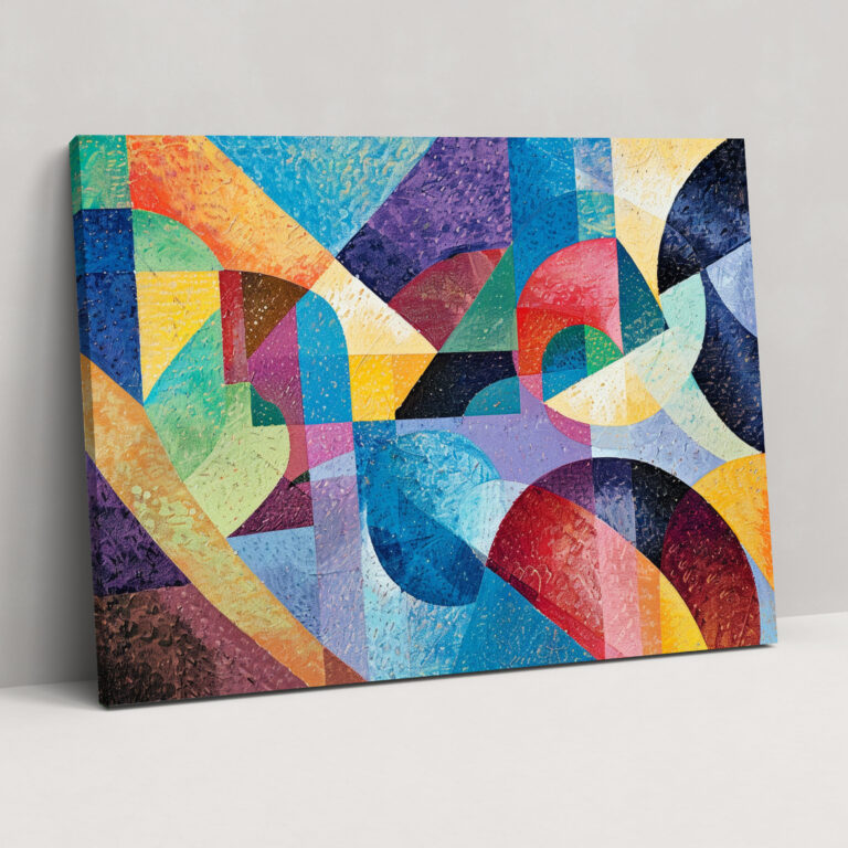 Pointillism Abstract Canvas Print - Pointillism, Canvas, Wall Decoration, Pointillism