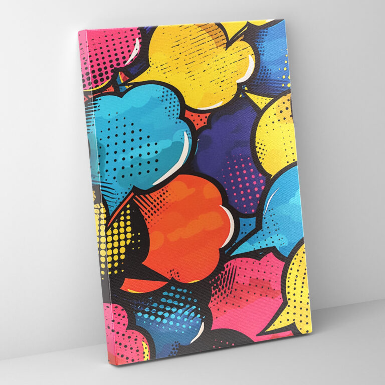 Popart Style Wall Art - Popart, Wall Art, Speech Bubbles, Popart Style