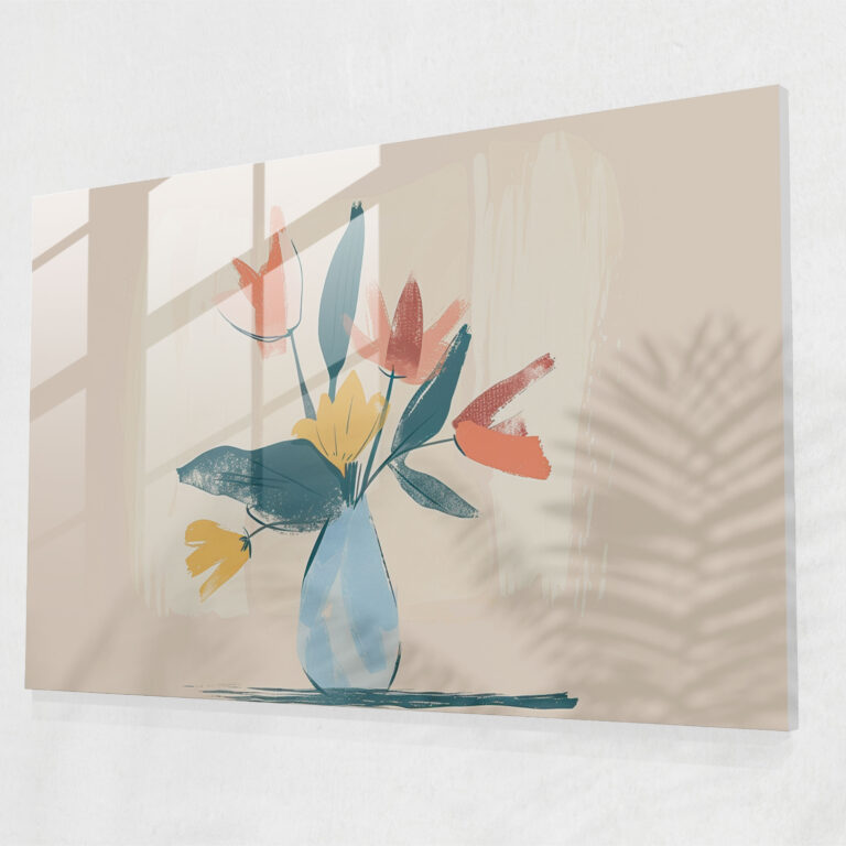 Pablo Picasso Wall Decoration - Flower Vase - Pablo Picasso, Flower Vase, Wall Decoration, Minimalist Art