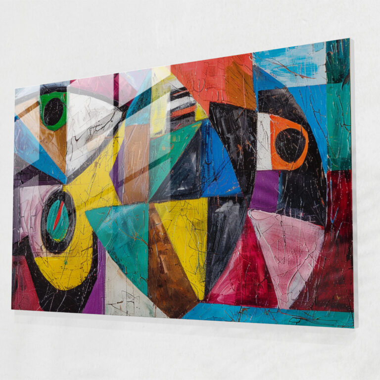 Pablo Picasso Glass Wall Art - Abstract Composition - Pablo Picasso, Glass Art, Wall Decoration, Glass Wall Art