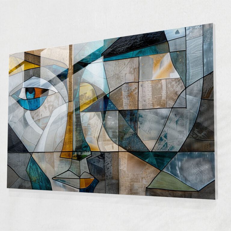 Pablo Picasso Glass Wall Art - Cubist Cityscape - Pablo Picasso, Cityscape, Pablo Picasso, Glass Print