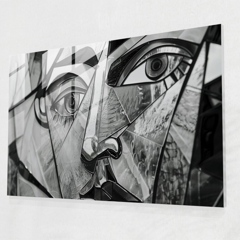 Pablo Picasso Cubist Glass Wall Art - Pablo Picasso, Home Decoration, Glass Art, Modern Art