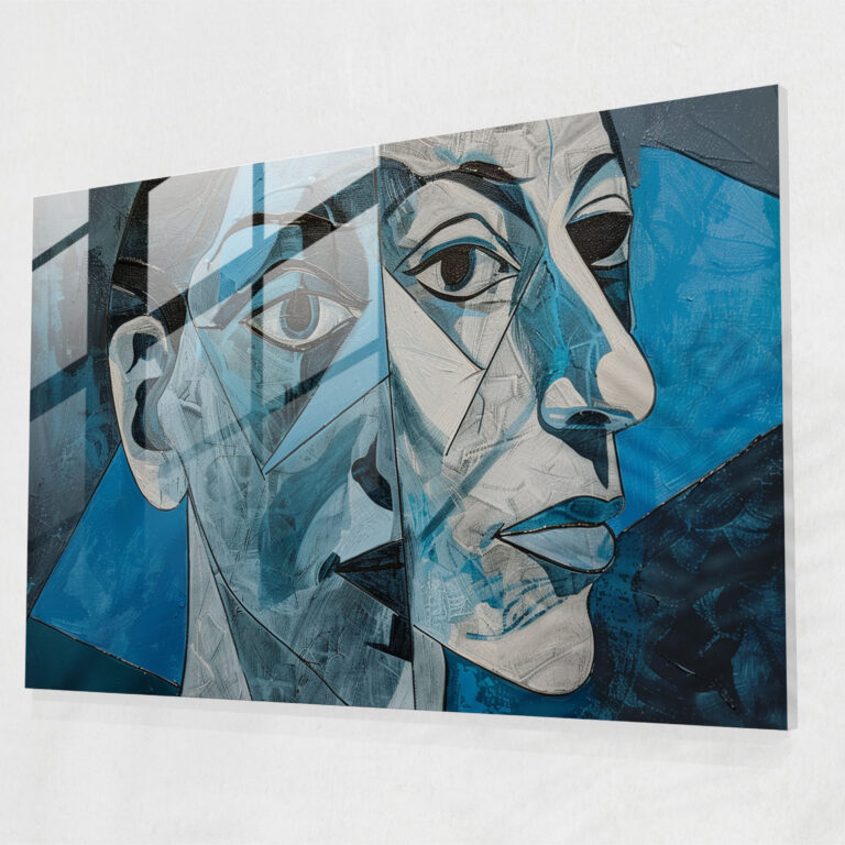 Pablo Picasso Woman Portrait Glass Print - Pablo Picasso, Glass Art, Home Decoration, Pablo Picasso