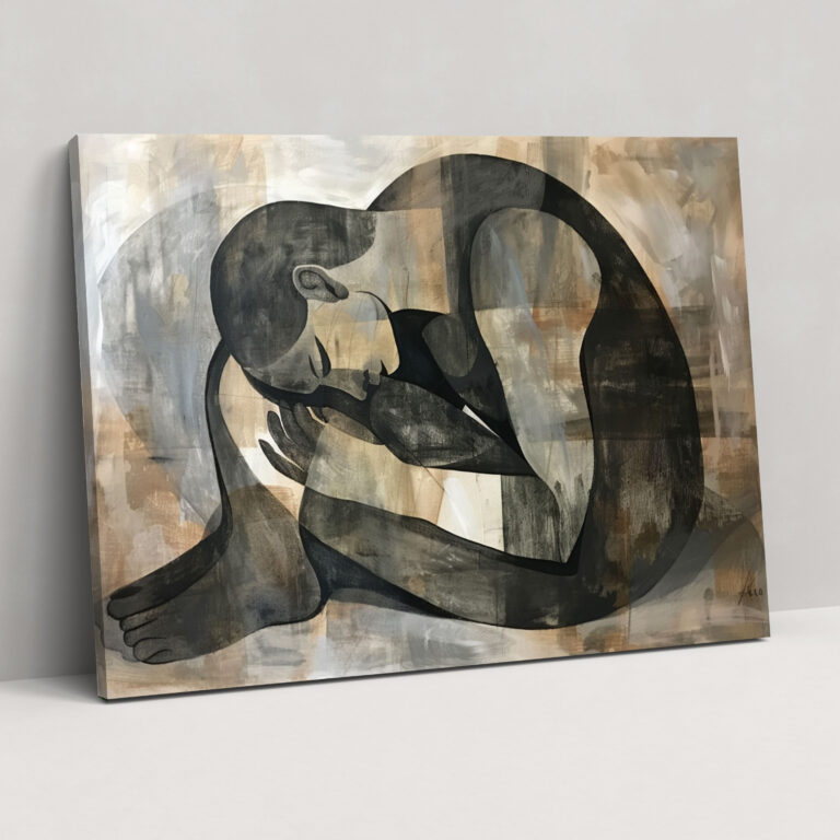 Neutral Abstract Figure Study Wall Art - Pablo Picasso, Wall Art, Pablo Picasso, Canvas