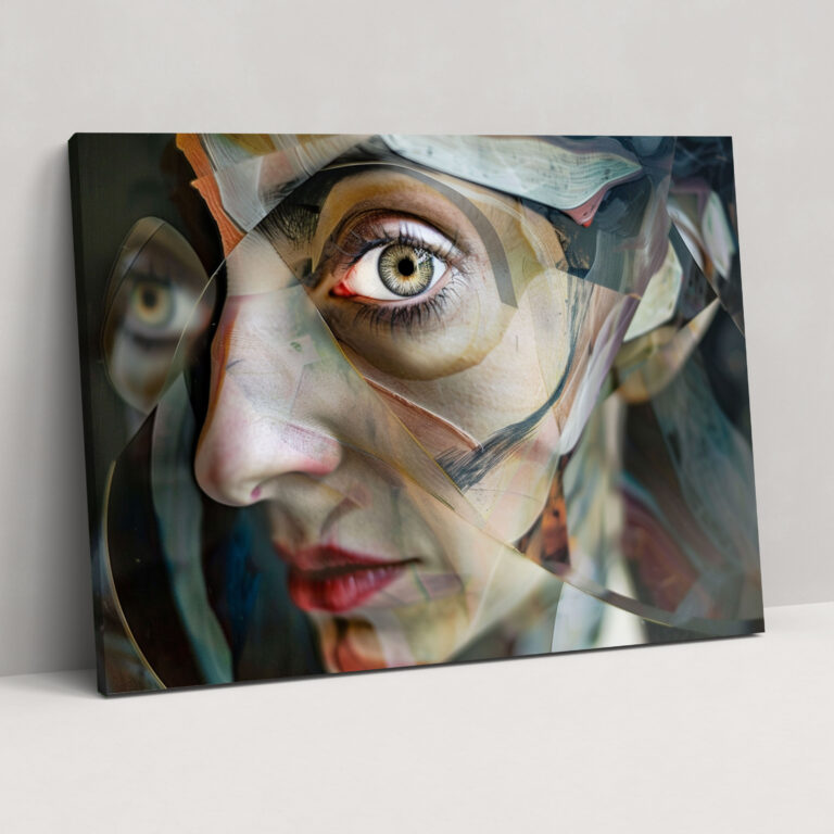 Picasso Style Surreal Woman Canvas Print - Pablo Picasso, Wall Art, Wall Decoration, Canvas Print