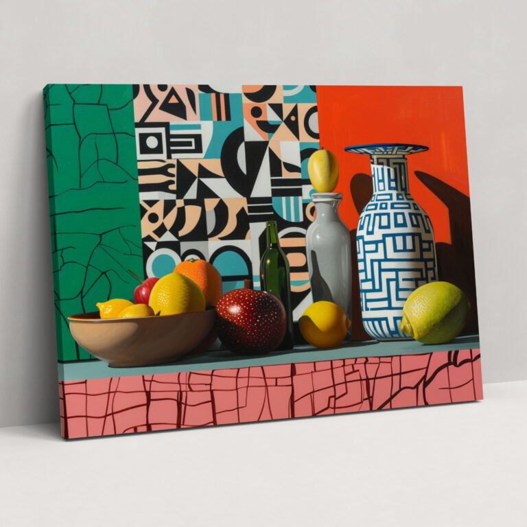 Picasso Style Still Life Canvas Print - Pablo Picasso, Canvas, Wall Decoration, Home Decoration