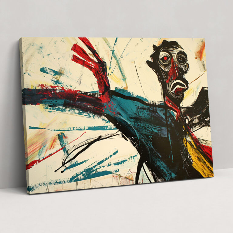 Expressive Picasso Figure Canvas Print - Pablo Picasso, Home Decoration, Pablo Picasso, Canvas Wall Art