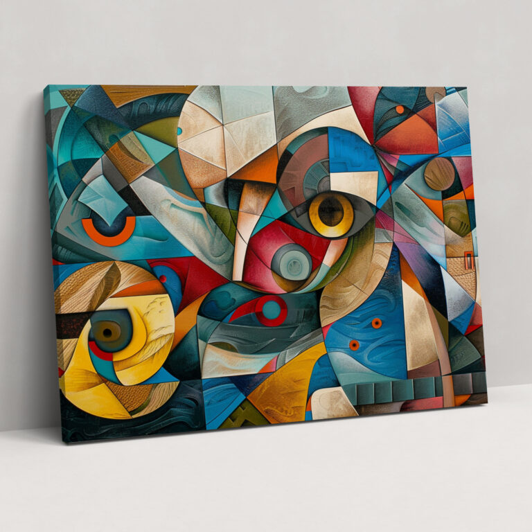 Cubism Inspired Canvas Print - Pablo Picasso, Home Decoration, Pablo Picasso, Wall Decoration