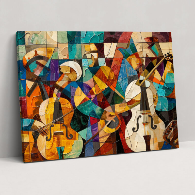 Musical Picasso Cubism Wall Art - Pablo Picasso, Canvas Print, Pablo Picasso, Canvas