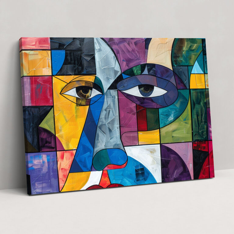 Pablo Picasso Colorful Cubist Design Wall Decoration - Pablo Picasso, Home Decoration, Canvas Print, Pablo Picasso