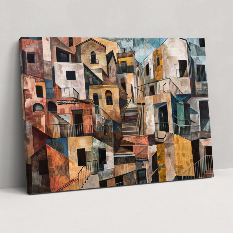 Pablo Picasso Canvas Print - Pablo Picasso, Canvas Print, Cubist, Cityscape