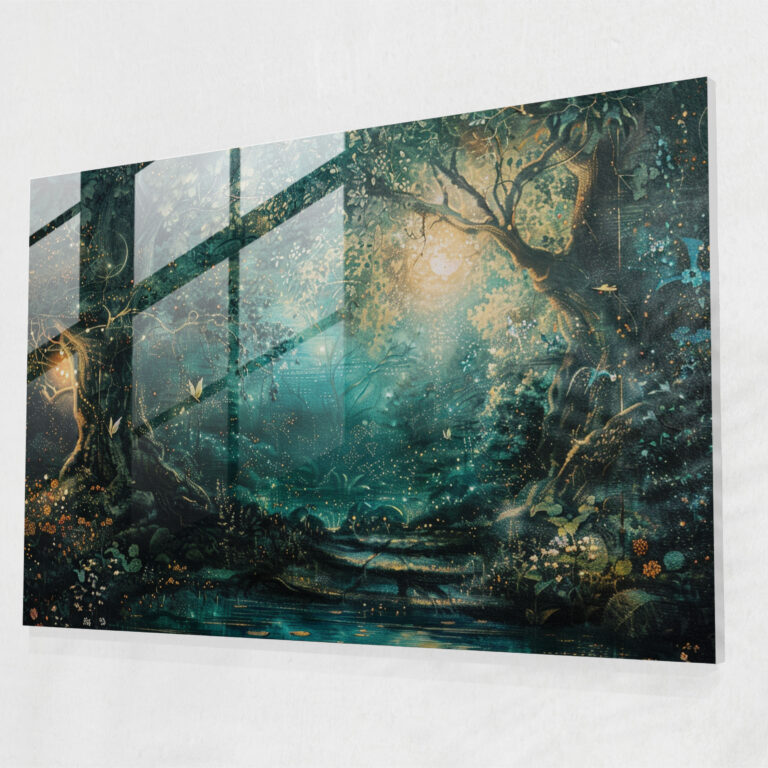 Mystical Forest Glass Print - Pre-Raphaelite Brotherhood, Glass Print, Wall Decoration, Glass Wall Art